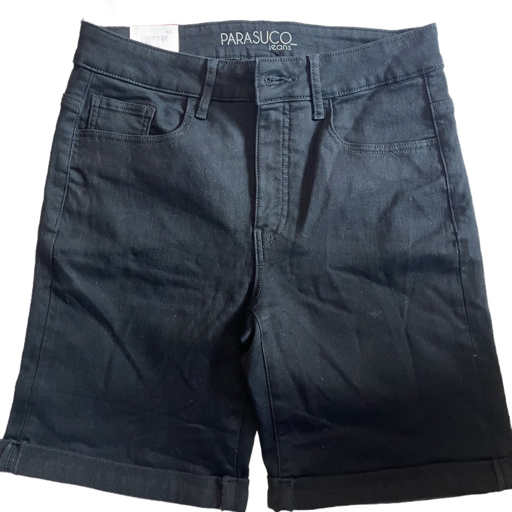 #11 Parasucu Black Jean Shorts